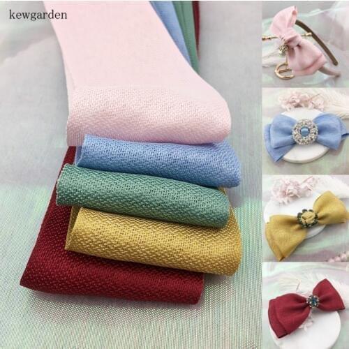 Kewgarden 50mm 5cm Colour bright Linen Ribbons Handmade Tape DIY Bowknot Accessories Sain Riband 6m/lot