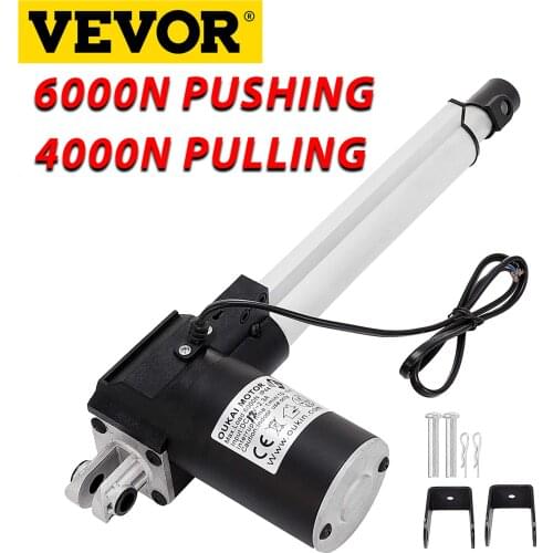 VEVOR 12V Stroke Electric Actuators With Mounting Bracket Heavy Duty 6000N Actuators For Home Automation Durable And Compact