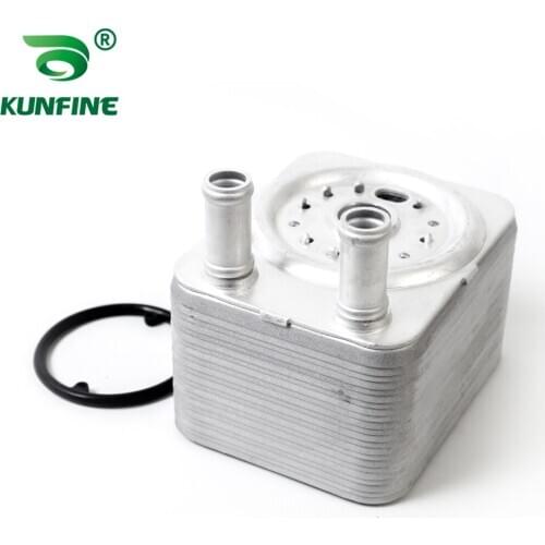 Oil Radiator Oil Cooler Engine Oil Cooler with Rubber Seal Ring for Audi Q7 3.6 OEM No. 038 117 021E 038 117 021B/C 038117021E