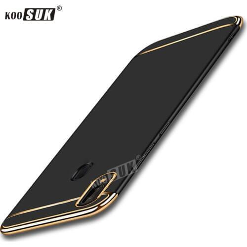 Koosuk Matte Case For Samsung A30 A20 Luxury Hard PC Armor Back Cover For Samsung Galaxy A20 A30 2019 Slim Gold Plated Cover