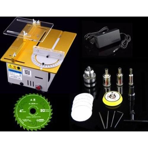 Mini Multifunctional Table Saw Electric Desktop Saws Small Household DIY Cutting Tool Woodworking Lathe Machine