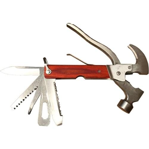 Hot tools Multifunctional claw hammer pliers screwdriver small knife with sawtooth wood beehive multi purpose beekeeping tool