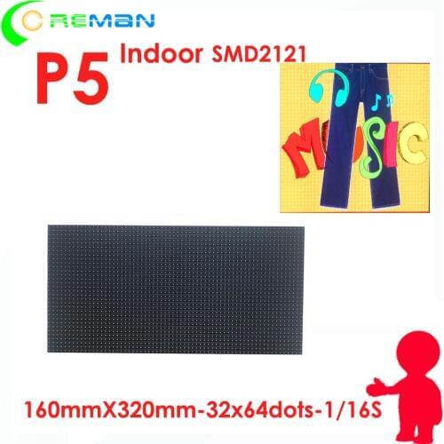 Enegry saving led screen module smd2121 / die casting rental led cabinet module p5 indoor outdoor , 320x160 hub75 led module p5