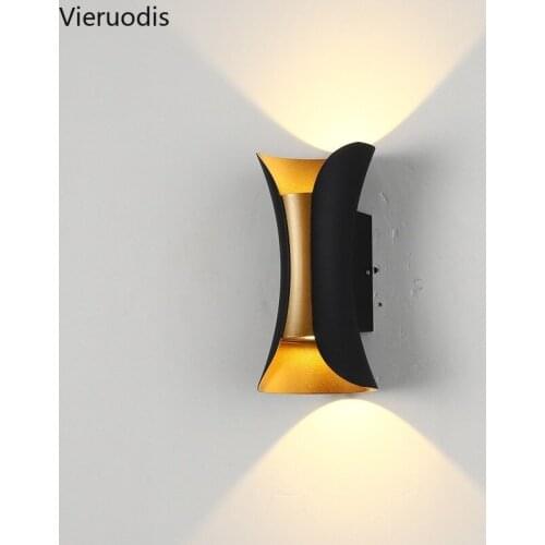 Nordic Waterproof Wall Lamp Modern Outdoor Indoor Wall Lights for Garden Living Room Aisle Park Landscape Wall Sconce Luminaires