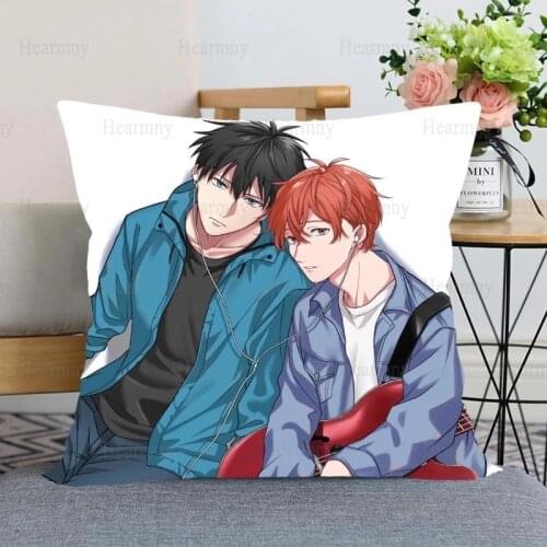 2021 New Given Anime Pillow Cover Bedroom Home Office Decorative Pillowcase Square Zipper Pillow case Satin Soft Cover