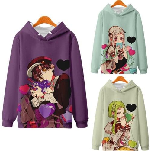 2021 New 3D Men Women Sweatshirt Popular cute Kids Hoodies Toilet Bound Hanako Kun Hoodie Threaded Boys Girls Anime Hoodie