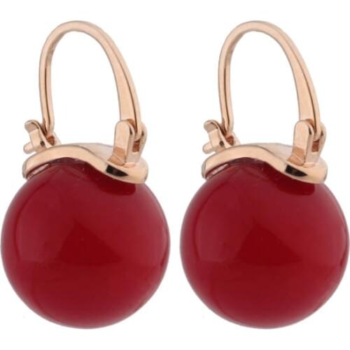 New Trendy Style Elegant Large Round Pearl Drop Earrings Big Pearl Earrings 14mm Bead Ear for Women Gift 2021 Trend New