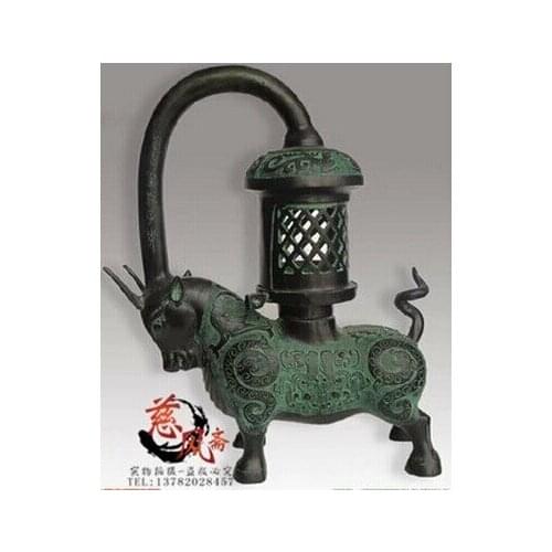Opening fixture with bronze antique ornaments cattle Bird Light antiques Crafts