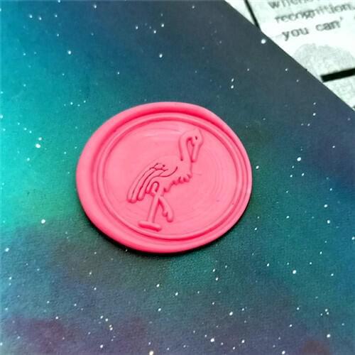 Flamingo Wax Seal Stamp/ bird Sealing Wax Seal/Wax Stamp/ with colorful wood handle or box set