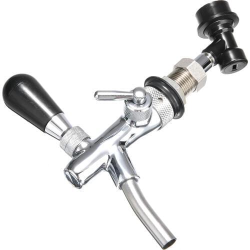 1PC Adjustable G5/8 Kegerator Draft Shank Beer Tap Faucet with Ball Lock Home Brew Bar Beer Wine Making Tool