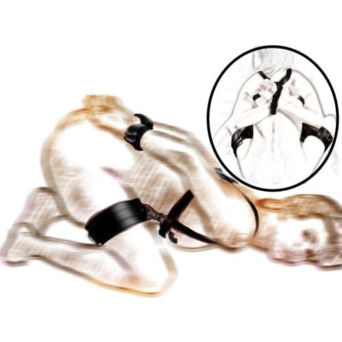 Sling Leg Spreader Open Restraint Belt Thigh Restraint Straps Bondage Harness with Wrist Cuffs BDSM Sex Position Aid Adult Toys