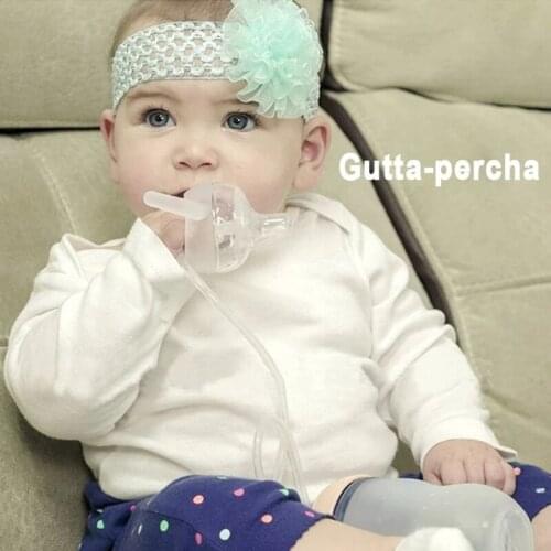 300 ml Self-Feeding Baby Bottle with Long Straw Tube Handless Imitation Milk Weaning Bottle Anti-Colic Nursing System