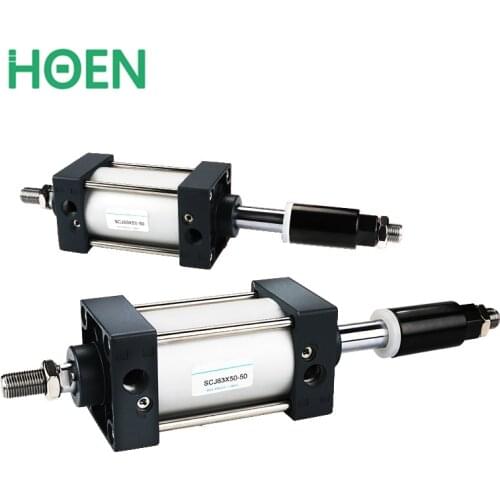 SCJ63 Series Pneumatic Standard Cylinder SCJ63-25-25S SCJ63-50-50S SCJ63-75-50S SCJ63-100-50S Adjustable Stroke Cylinder