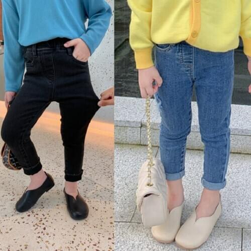 Spring Autumn New Children Clothing Girls Jeans Slim Jeans Children Pants 6 Years Old High Waist Jeans Baby Clothes For Girls