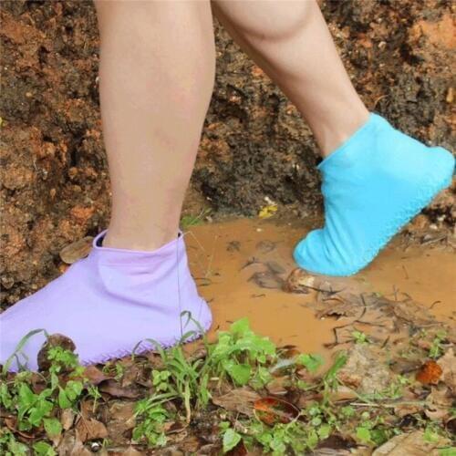 Silicone Latex Waterproof Protection Shoe Covers Outdoor Rain Covers For Shoes Dust Covers Cycling Rubber Overshoes Boots
