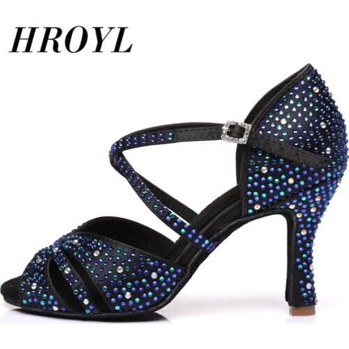 Latin Dance Shoes New womens girls ladys Ballroom indoor tango salsa Rhinestone Dancing Shoes high heel wholesale Hot sale