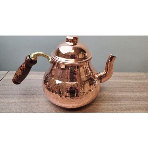 Turkish copper teapot handmade set forged teapot tea kettle traditional BEST OFFER