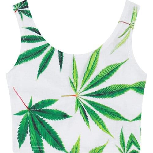 Womens Graphic Crop Top Tshirt Crew Neck Stretch Vest Shirt Fashion Tropical Exercise Casual Short Stretch Funny Tee