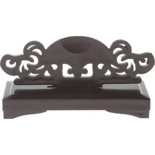 Vintage Art Chinese Style Folding Fan Stand Display Base Holder Home Office Table Decor Drop Ship