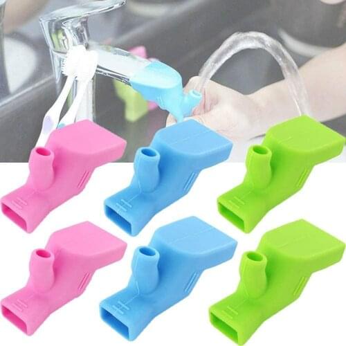 High Elastic Silicone Faucet Extender Sink Children Washing Device Bathroom Kitchen Sink Faucet Guide Water Tap Extension