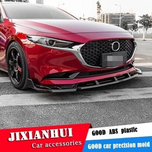 For Mazda 3 Axela Body kit spoiler 2020-2021 Axela 3dgs ABS Rear lip rear spoiler front Bumper Diffuser Bumpers Protector