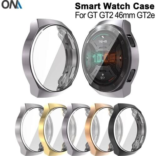 Screen Protector Case for Huawei Watch GT 2E GT2E GT2 GT 2 42mm 46mm All-Around Slim Soft TPU Cover Protective Bumper Shell