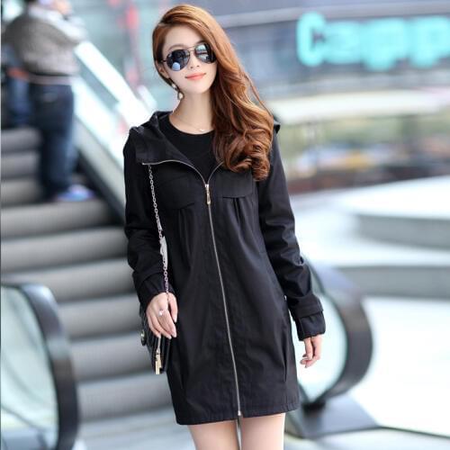 Large size womens autumn new fashion dust coat big yards lady long style cardigan loose wind coats 110KG Windbreaker