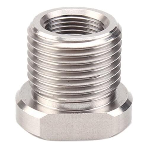 1/2-28 to 3/4-16 Automotive Threaded Oil Filter Adapter - Stainless Steel