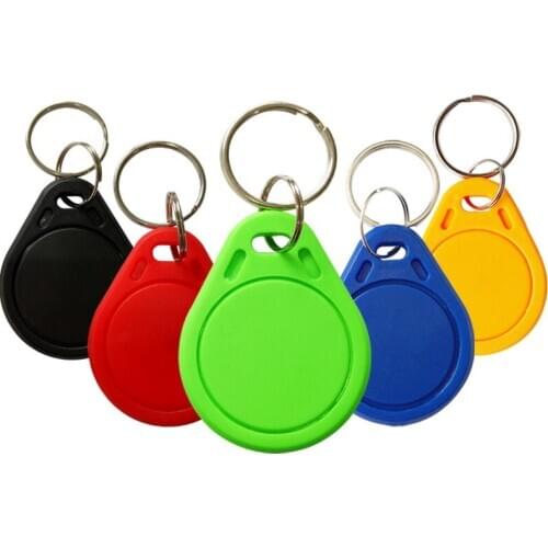10pcs/Lot 13.56MHZ keychain card Smart elevator ID keychain card TK4100 chip Small portable For Access Control System Keyfobs