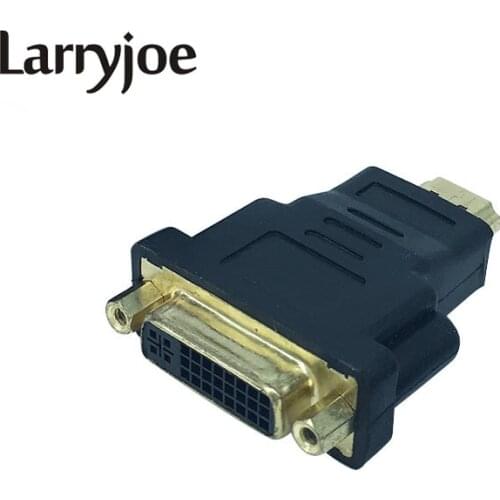 1080P Gold Plated DVI 24+5 Male to HDMI-compatible Female Converter HDMI-compatible to DVI Adapter Conveter for HDTV LCD