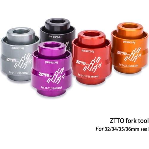 4 In 1 Shock Bicycle Front Fork Dust Seal Installation Tool Kit For MTB Bike Rockshox 32/34/35/36mm Pipe Diameter Driver Tools