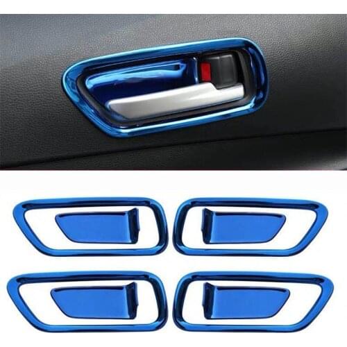 8 Pcs Car Interior Door Bowl Decoration Frame Sticker Sequin Accessories For Toyota Corolla 2019 2020 2021