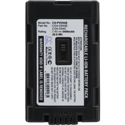 Cameron Sino 5400mah battery for PANASONIC AG-DVC180A AG-DVC30 AJ-PCS060G(Portable Hard Disk Unit) CGA-D54S CGA-D54SE CGA-D54SE
