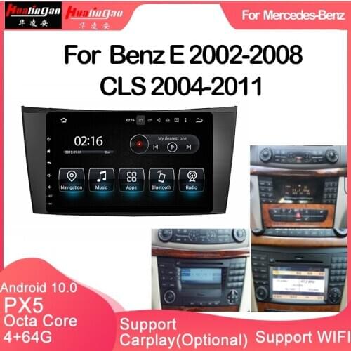 Hualingan For Benz E 2002-2008 CLS 2004-2011 car multimedia player Android gps Touch screen gps support carplay DAB DVR optional