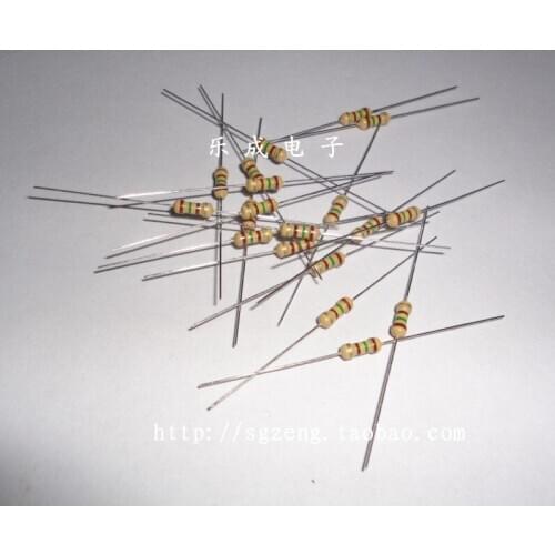 Free shipping 1000pcs/bag Resistors 1/4W 220 Ohm 5% Carbon film resistors 1/4W 220Ohm 5