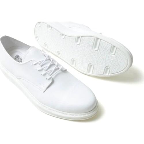 Chekich White Mens Wedding Shoes Suits Laced Classic Artificial Leather Business Spring and Autumn Luxury Showy Fashion Wedding Italian Style Footwear Party Office Sneakers Daily High Quality Comfortable CH003 V1