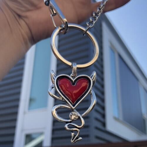 Chock chain choker retro short chain neck chain simple street personality devil love necklace