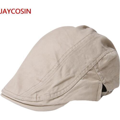 JAYCOSIN Men/Women Cotton Solid Color Hats Casul Breathable Sun Hats Adjustable Beret Hot sale L4008013