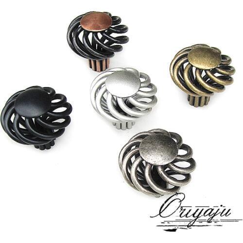 Bird Cage Modern Boutique European Simple Creative Room Cabinet Knobs Handle Field Wardrobe Drawers(D:40cm H:38cm)