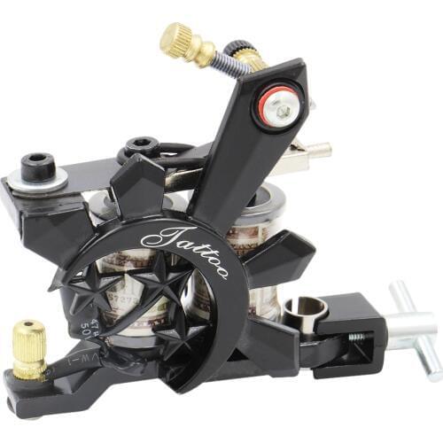 Carbon Steel Tattoo Machine Professional Iron Tattoo Machine Wrap Coils Lining Shading Coloring for tattoo power supply supplier