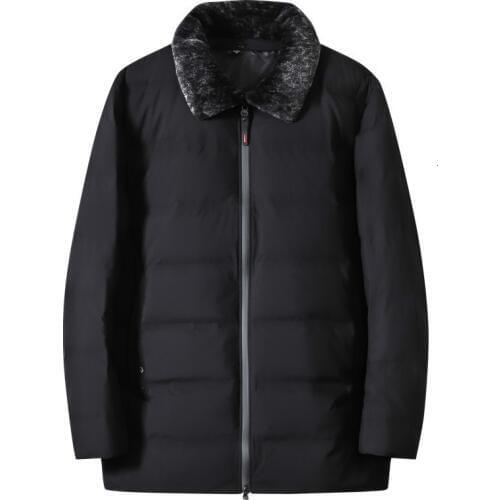 Big size Mens brand clothing with winter super light down jacket 90% white jacket down jacket and Mock Neck seamless warm Park