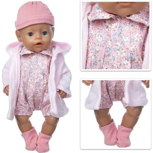 2020 New Fashion suits Fit For 43cm Born baby Doll clothes reborn Doll Accessories