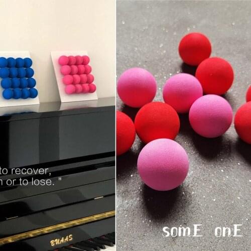 Solid Sponge Balls Miyakes Style Pink or Red DIY Dolls Decor Painting Photo Props Party Decor Handicrafts Designer Material