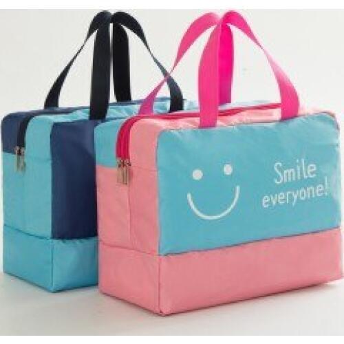 The separation of dry and wet bag large bath wash storage bag bathrobe bag 28*36*18cm free shipping