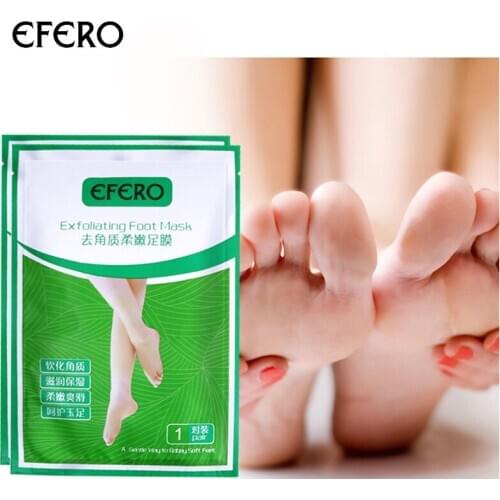 30Pair=60Pcs Peeling Exfoliating Foot Mask for Legs Feet Heel Dead Skin Remove Cuticle Pedicure Socks Spa Skin Care EFERO