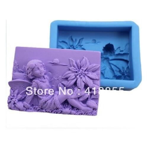 Przy Flower Fairy Modelling Soap Mold Chocolate Mold Fondant Cake Decoration Mold for Handmade Soap Mold No.:si345 Moulds 001