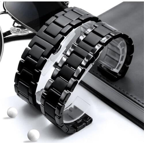 18mm 20mm 22mm Ceramic Strap Watchband for Samsung Galaxy Watch 42mm 46mm Active 2 Gear S3 Bracelet Band for Huawei Watch GT 2