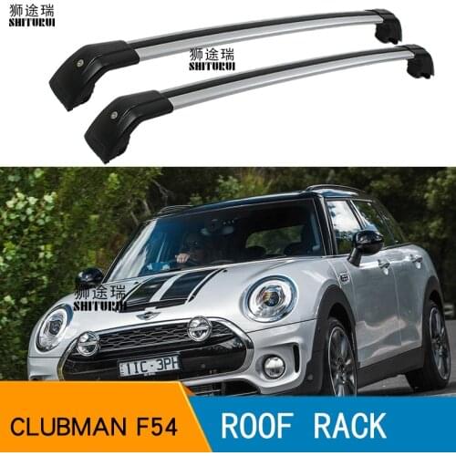SHITURUI 2Pcs Roof bars For Mini Clubman (F54) [2014-2019] 2015 2016 2018 Aluminum Alloy Side Bars Cross Rails Roof Rack Luggage