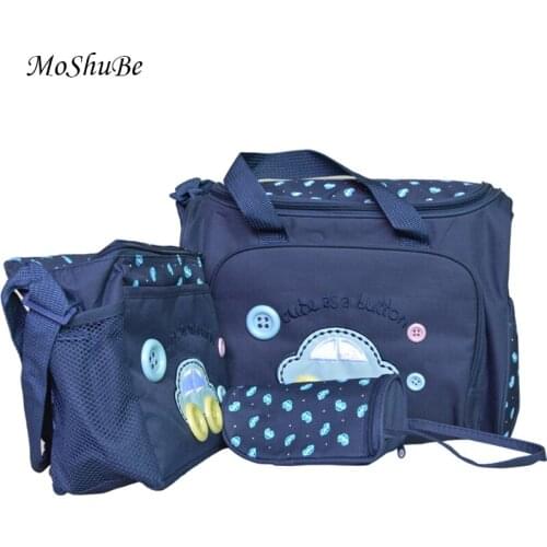 Mother Diaper Bags 4pcs/set Nappy Stroller Bags for Mom Maternity Mummy Bags Multifunctional Changing Organizador Large Capacity