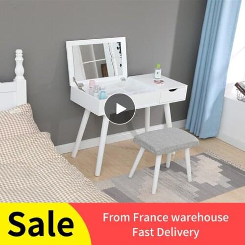 Nordic Style Dressing Table Multi-grid Storage Makeup Table Multifunactional Large Capacity Dresser Table Bedroom Furniture HWC